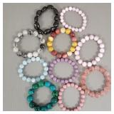 10 gemstone bead bracelets