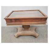 Coffee table/ display case- 21 3/4"H 26 1/2"W 18"D