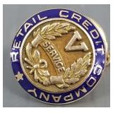 10K gold service pin- 2.9g