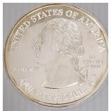 .999 silver quarter dollar medallion- 4 troy oz,