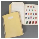 2 stamp albums w/ vintage stamps incl 1860