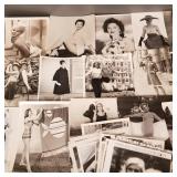 Collection vintage press photos incl pin ups,