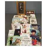 Group incl vintage sheet music, records, prints/