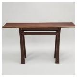 Artisan made live edge wood console table- 33"H