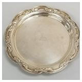 Tiffany & Co sterling silver footed salver with
