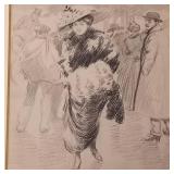 (Tony) Minartz signed charcoal drawing