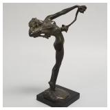 Antique Harriet W. Frishmuth "The Vine" bronze
