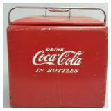 "Drink Coca Cola in Bottles" advertising cooler-