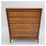 Lane Rhythm 5-drawer walnut dresser- 43 1/2"H 36"W
