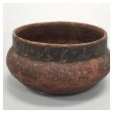 Antique Norwegian burlwood bowl dated 1766-