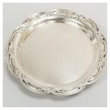 Tiffany & Co sterling silver footed salver with