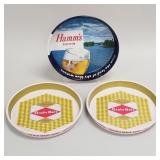 3 advertising beer trays- Hamm