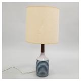 Gordon & Jane Martz signed table lamp with stripes