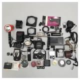 Group 35mm, etc. cameras & accessories incl