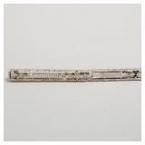 14k gold filigree bar pin: 4.4 grams, 2 1/2"L