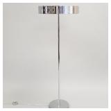 Mid-century chrome plated floor lamp- 48 3/4"H