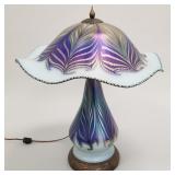 Charles Lotton signed & dated 2009 art glass table