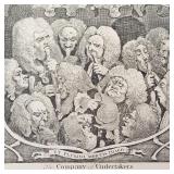 W. Hogarth 18th century framed engraving "The