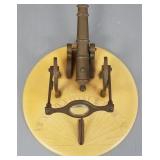 Brass cannon sundial- 9 1/2"D