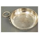 Hallmarked English sterling silver wine taster w/
