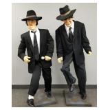 Pair Blues Brothers life size mannequins- 5