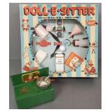 Vintage Little Orphan Annie toy stove w/