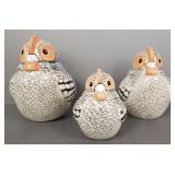 3 Enesco Japan chicken canisters- 7 1/2" tallest