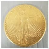 U.S. gold $20- 1910 St. Gaudens coin