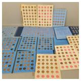 Large group US Lincoln cents in albums incl 1909,