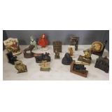 Group vintage, etc single bookends- 8 1/2" tallest