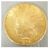 U.S. gold $10- 1914 Indian coin