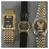 3 watches w/ 12K Black Hills gold accents (not