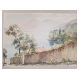 Vintage watercolor signed D.G.K. (Dorothy
