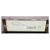 Vintage Deco Philco Predicta Tandem lighted sign-