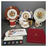Collection British royalty china & commemorative