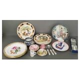 Gp assorted porcelain incl Spode plates w/