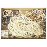 Gp faux pearl jewelry incl opera length necklaces,