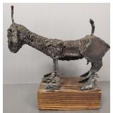 Vintage signed Bassols '71 Brutalist goat