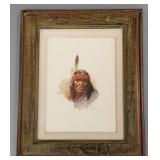 Signed Bill L Hill original watercolor painting-
