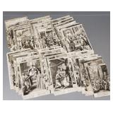 40 antique engravings- saints, martyrs, etc-