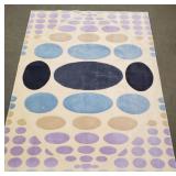 Large mod wool, hand tufted 8' x 10' ( shows
