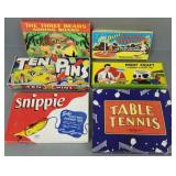 6 vintage games, etc 1936 Ten Pins, etc