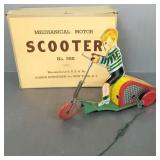 Vintage toy #355 motor scooter w/ box-