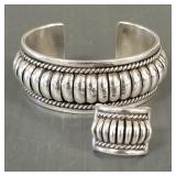 2 pcs signed T.C. Southwest sterling silver