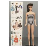 Vintage #5 Barbie- brunette ponytail, solid body,