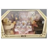 Steiff tea party bear set in box
