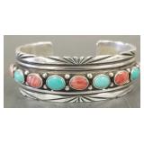 G. Reeves signed Southwest sterling silver cuff