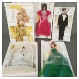 5 limited edition, etc. Barbie, Midge, Ken dolls w