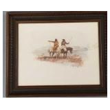 Signed Bill L Hill original watercolor painting-