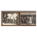 2 celebrity black & white photos incl The Rat Pack